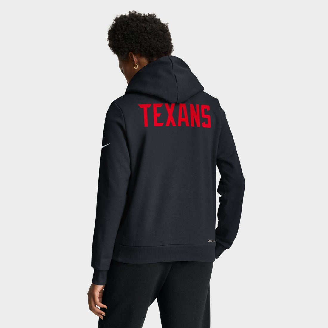 Houston Texans Women's Throwback Sideline Standard Issue Dri-FIT Hoodie - Navy | Nike cheap