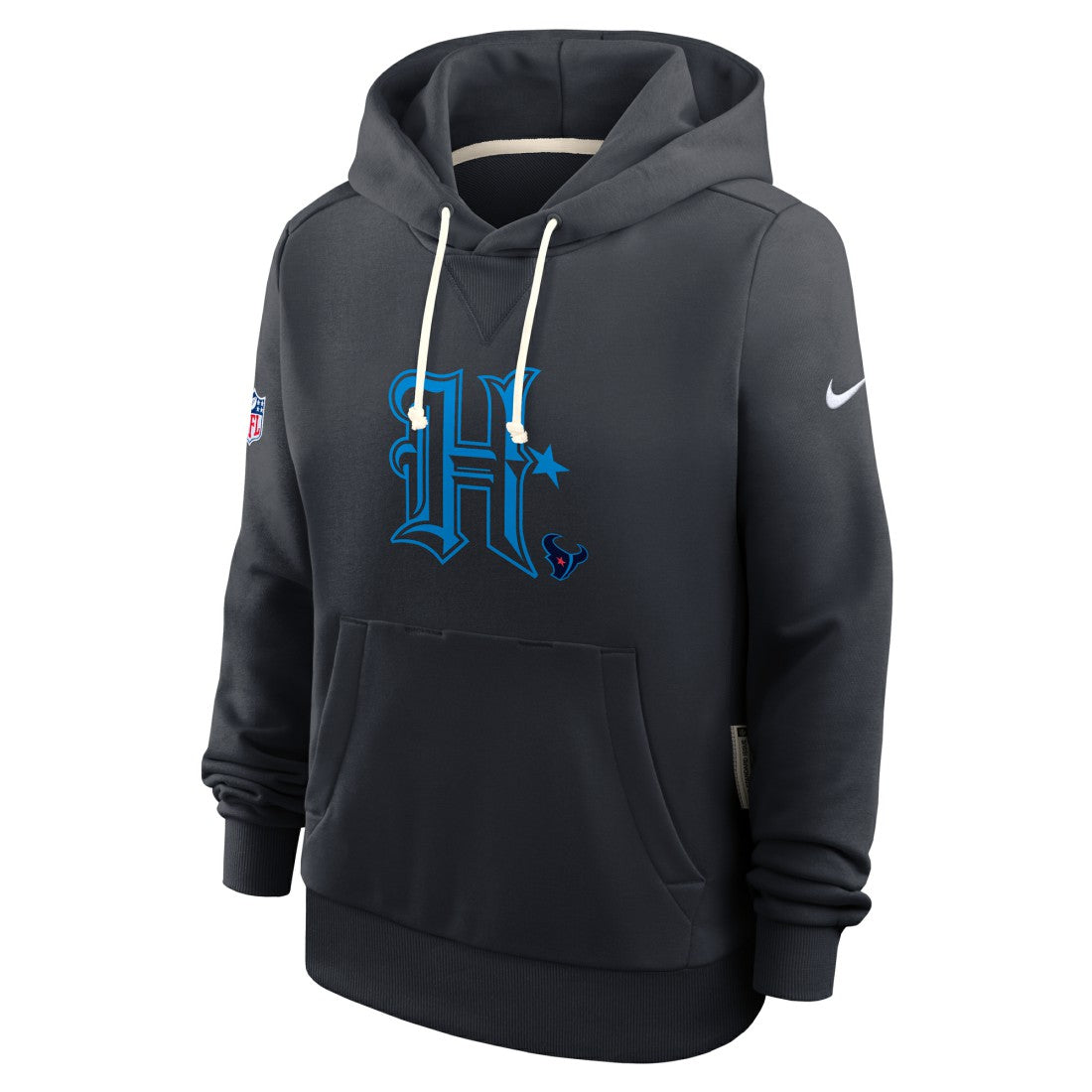 Houston Texans Women's Throwback Sideline Standard Issue Dri-FIT Hoodie - Navy | Nike cheap