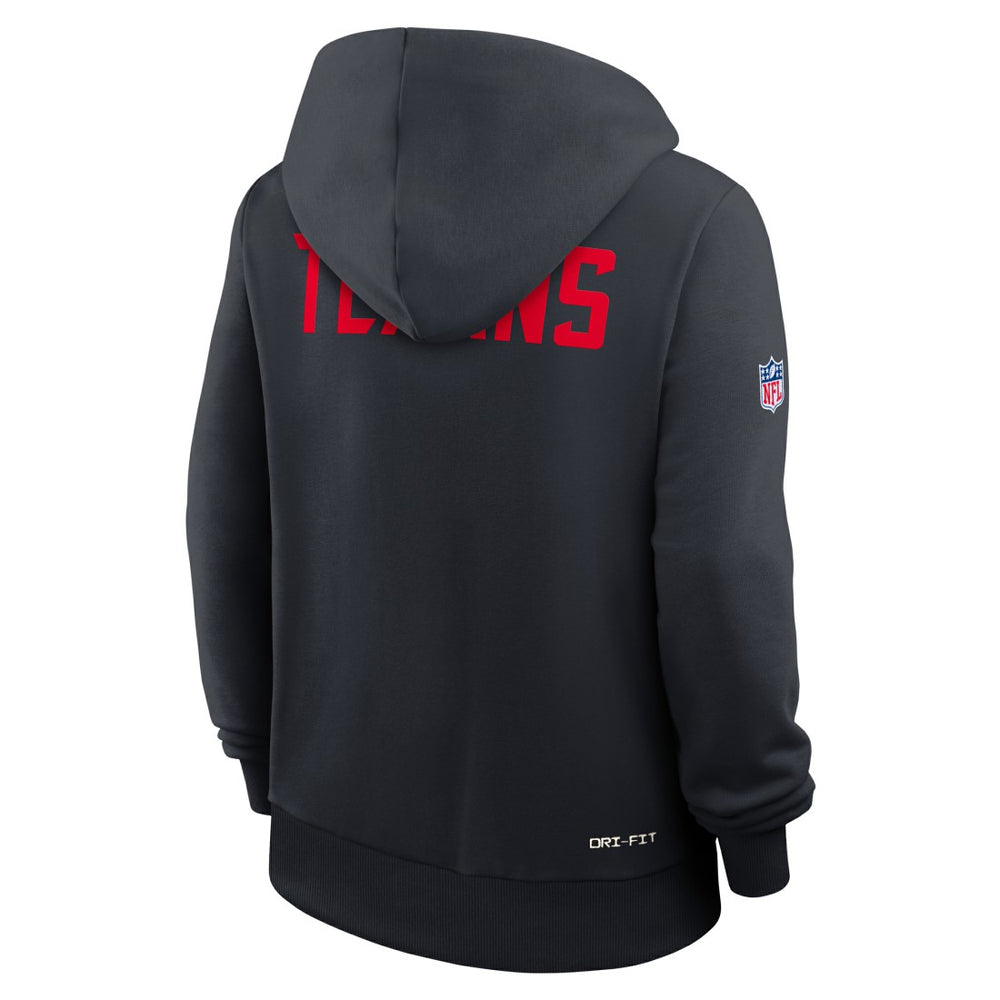 Houston Texans Women's Throwback Sideline Standard Issue Dri-FIT Hoodie - Navy | Nike cheap