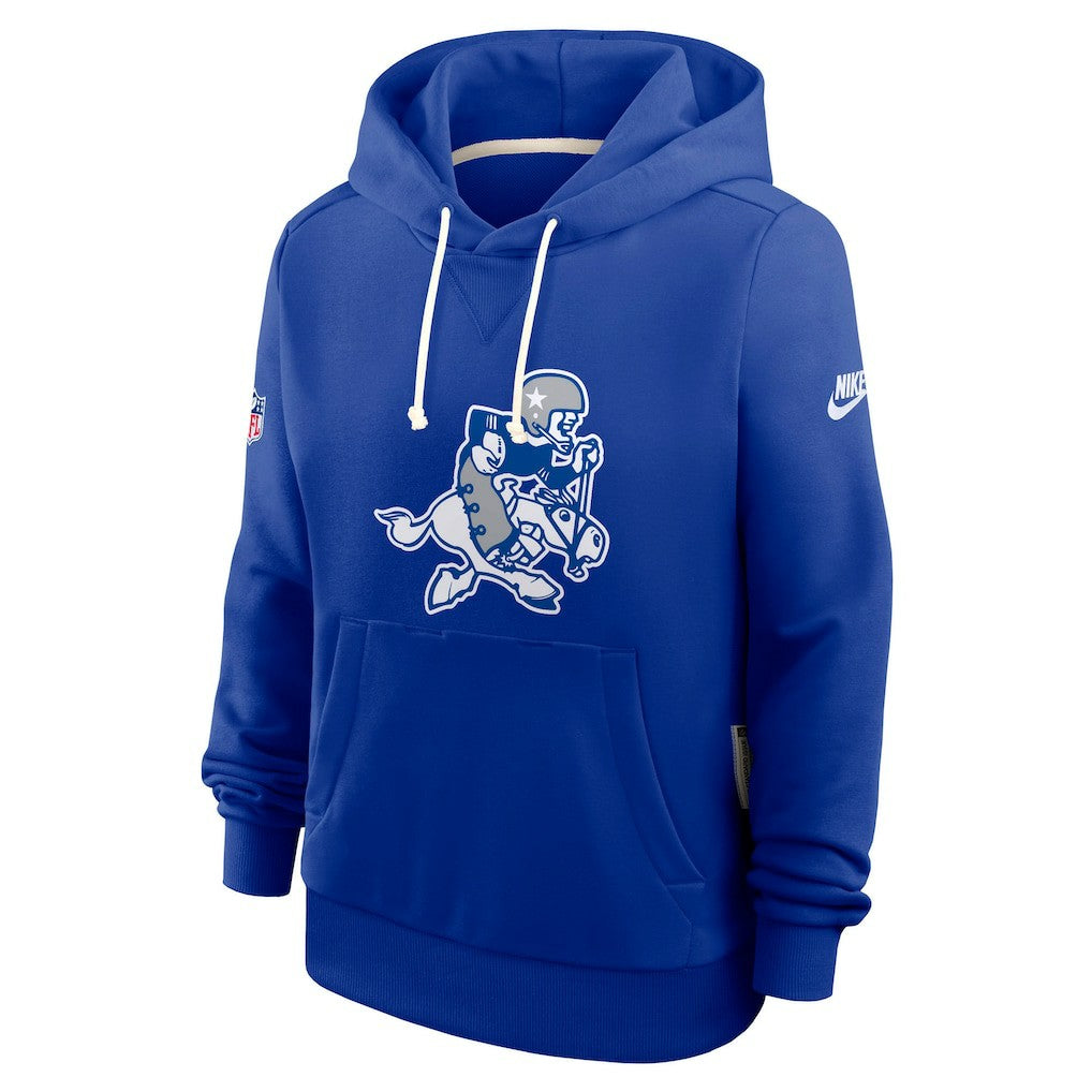 Dallas Cowboys Women's Throwback Sideline Standard Issue Dri-FIT Hoodie - Royal | Nike online