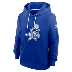 Dallas Cowboys Women's Throwback Sideline Standard Issue Dri-FIT Hoodie - Royal | Nike online