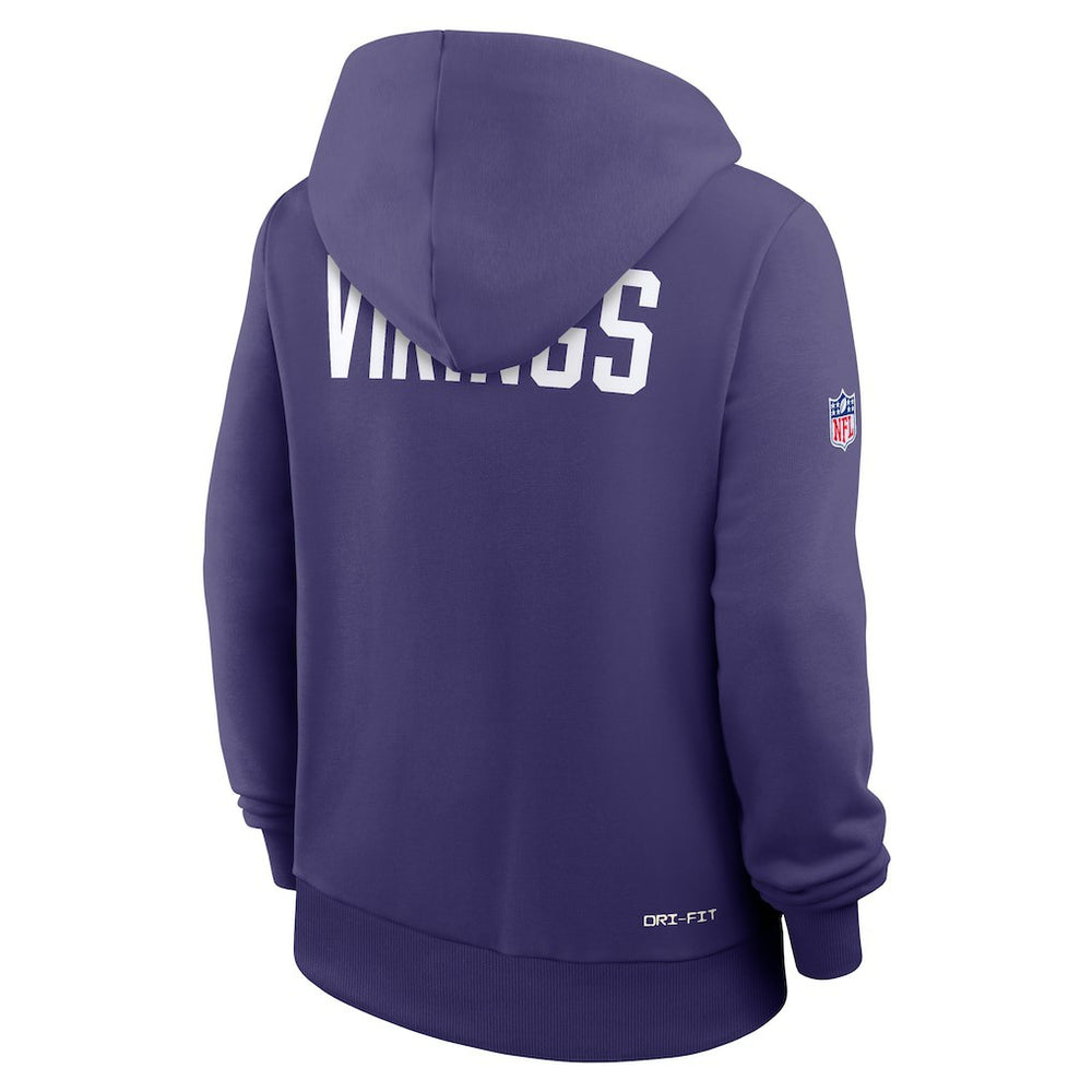 Minnesota Vikings Women's Throwback Sideline Standard Issue Dri-FIT Hoodie - Purple | Nike cheap