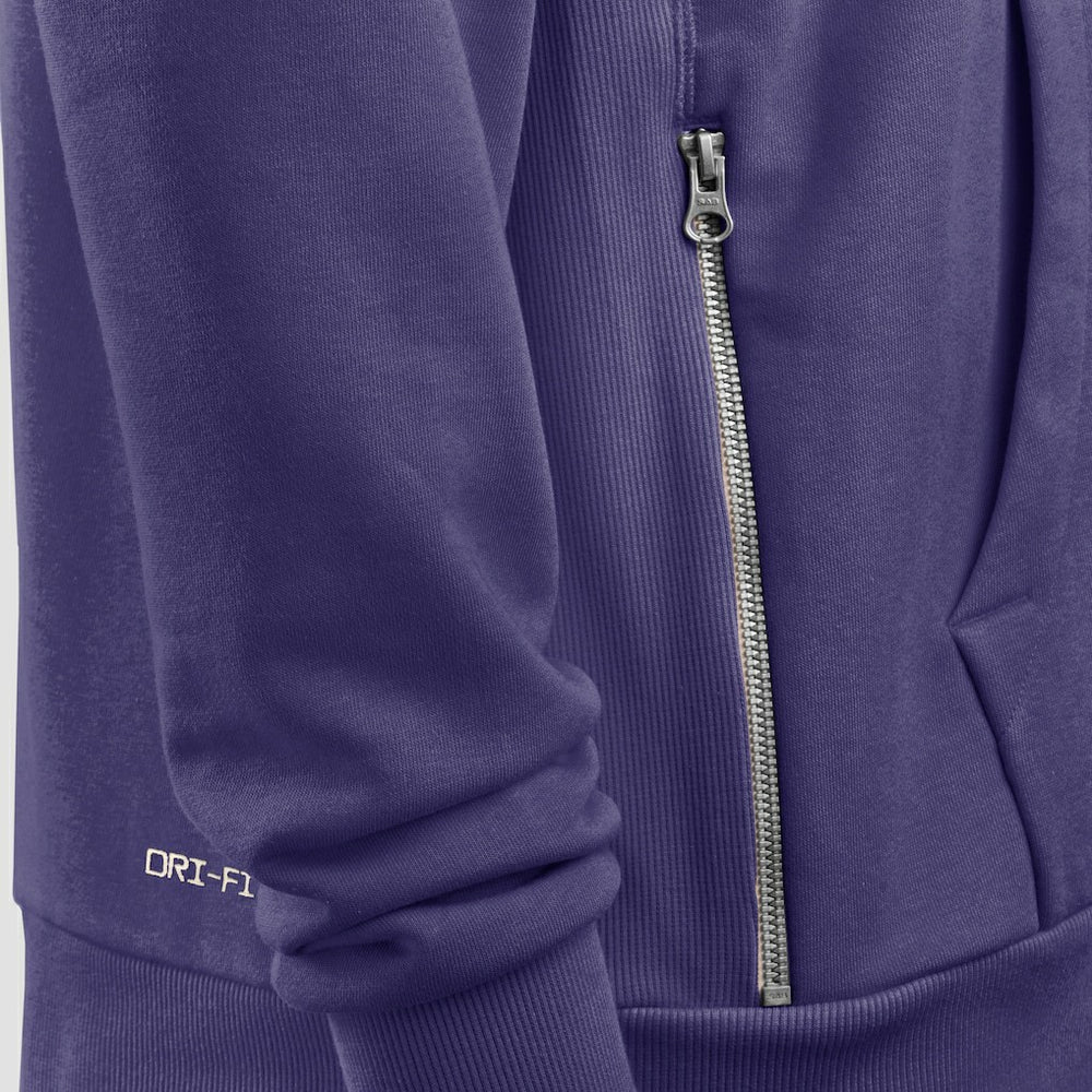 Minnesota Vikings Women's Throwback Sideline Standard Issue Dri-FIT Hoodie - Purple | Nike cheap