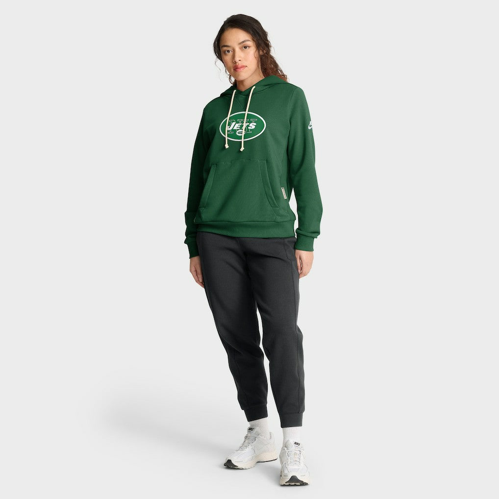 New York Jets Women's Throwback Sideline Standard Issue Dri-FIT Hoodie - Kelly Green | Nike cheap