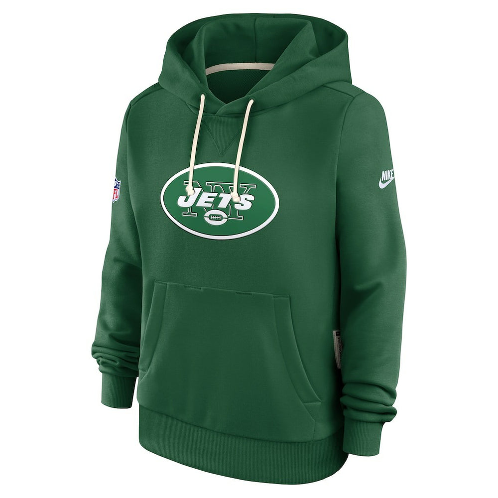 New York Jets Women's Throwback Sideline Standard Issue Dri-FIT Hoodie - Kelly Green | Nike cheap
