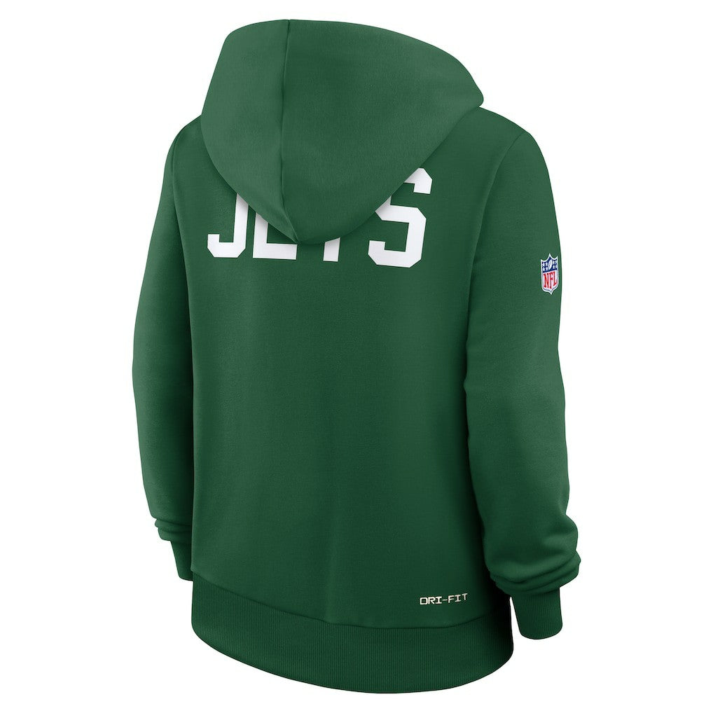 New York Jets Women's Throwback Sideline Standard Issue Dri-FIT Hoodie - Kelly Green | Nike cheap