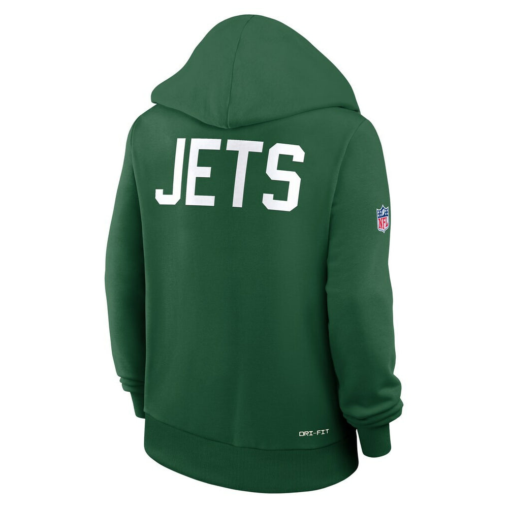 New York Jets Women's Throwback Sideline Standard Issue Dri-FIT Hoodie - Kelly Green | Nike cheap