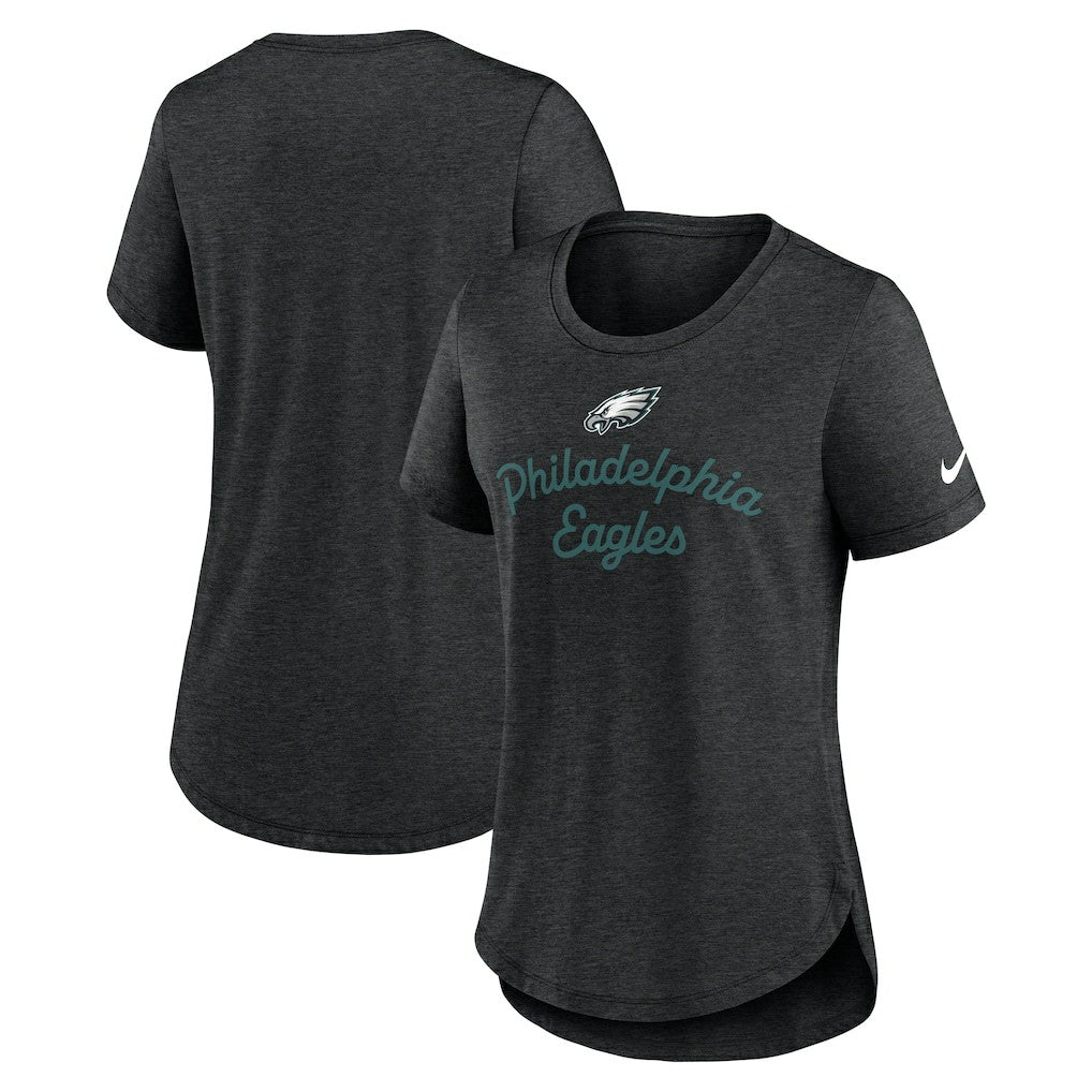 Philadelphia Eagles Women's Script Tri-Blend T-Shirt - Black | Nike sale