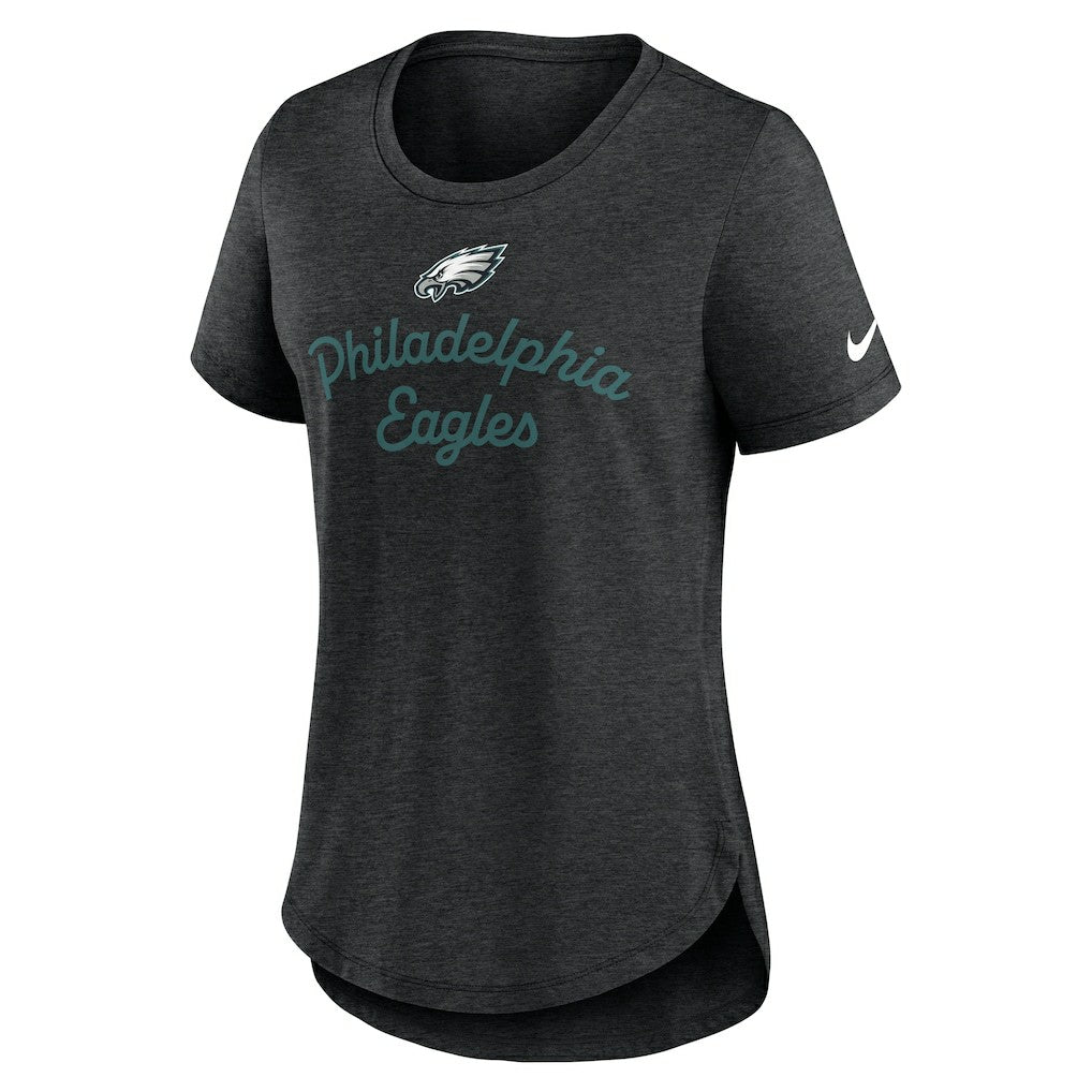 Philadelphia Eagles Women's Script Tri-Blend T-Shirt - Black | Nike sale