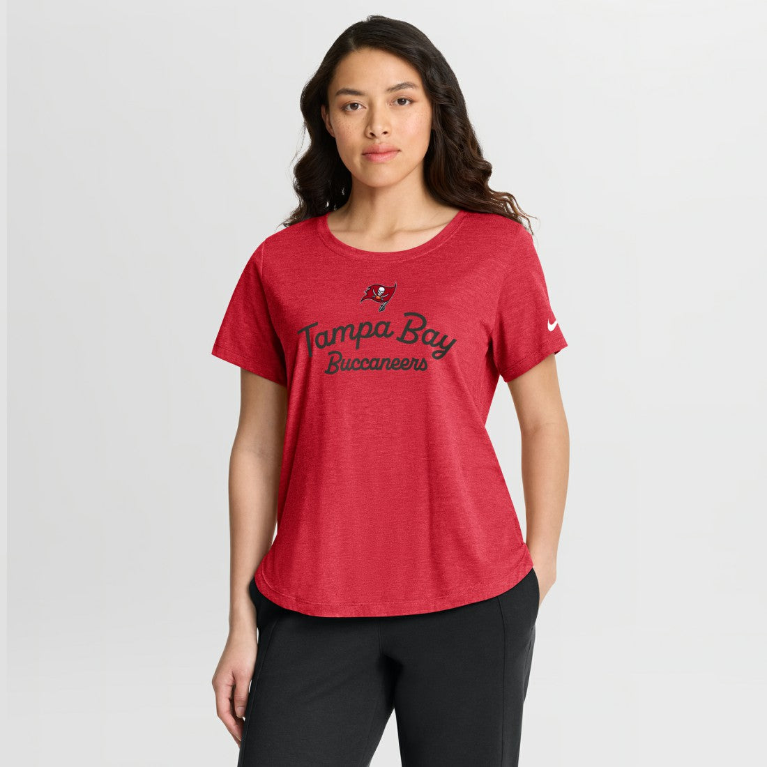 Tampa Bay Buccaneers Women's Script Tri-Blend T-Shirt - Red | Nike sale