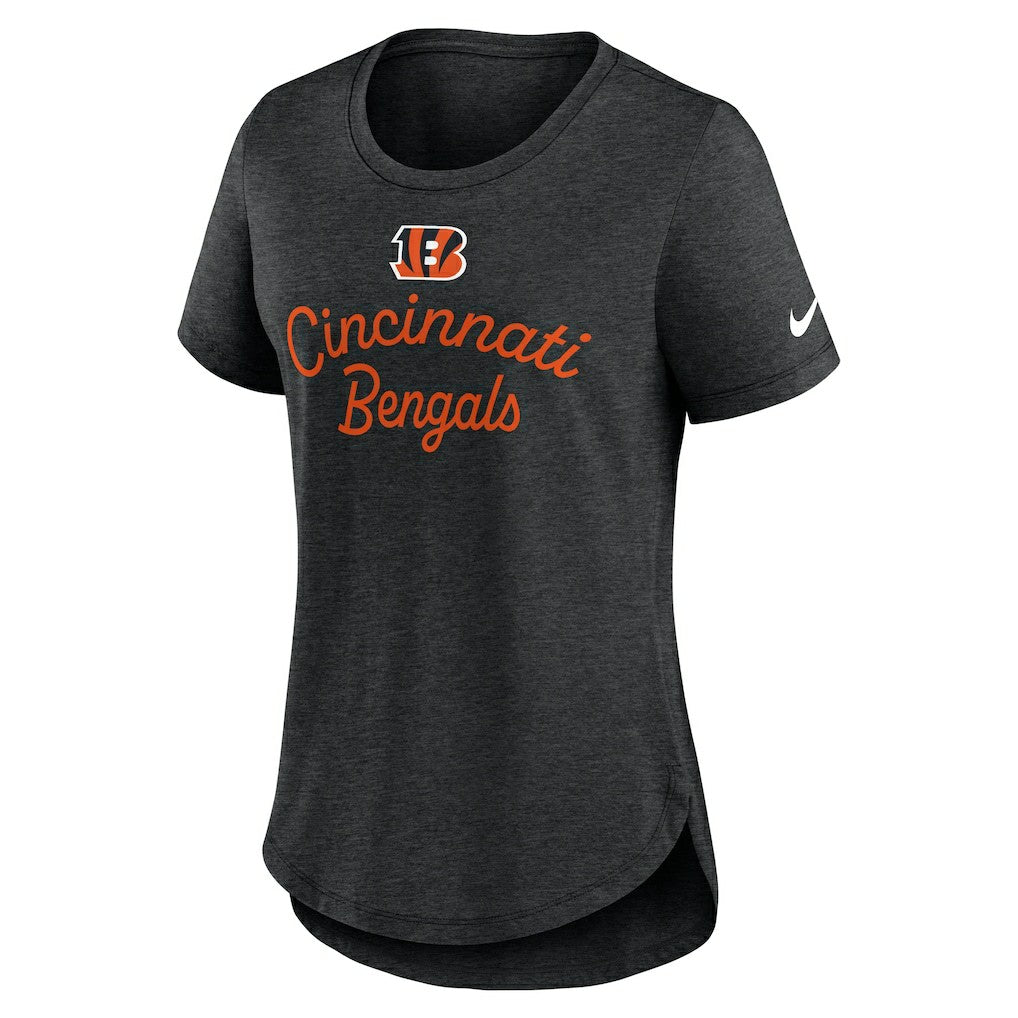 Cincinnati Bengals Women's Script Tri-Blend T-Shirt - Black | Nike discount