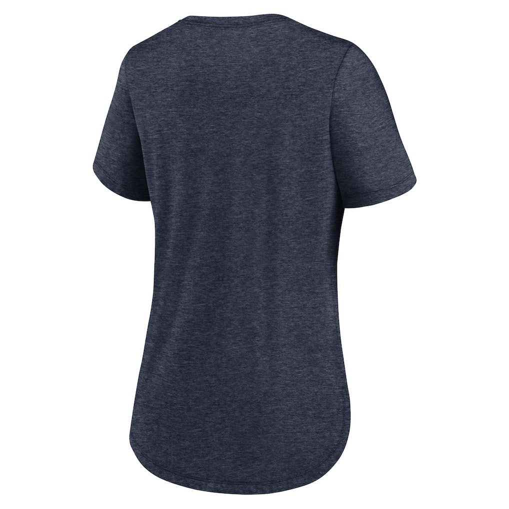 Dallas Cowboys Women's Script Tri-Blend T-Shirt - Heather Navy | Nike outlet