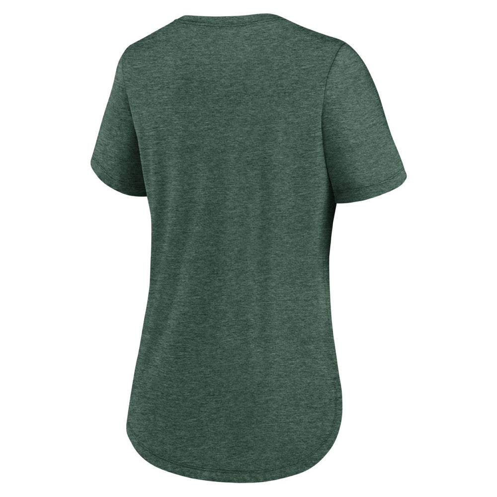 Green Bay Packers Women's Script Tri-Blend T-Shirt - Green | Nike for sale