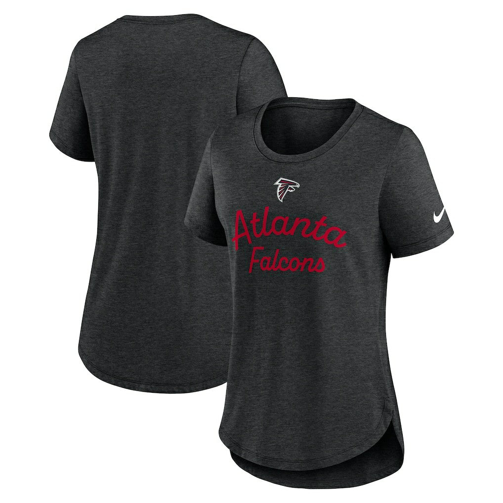 Atlanta Falcons Women's Script Tri-Blend T-Shirt - Black | Nike discount