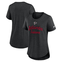 Atlanta Falcons Women's Script Tri-Blend T-Shirt - Black | Nike discount