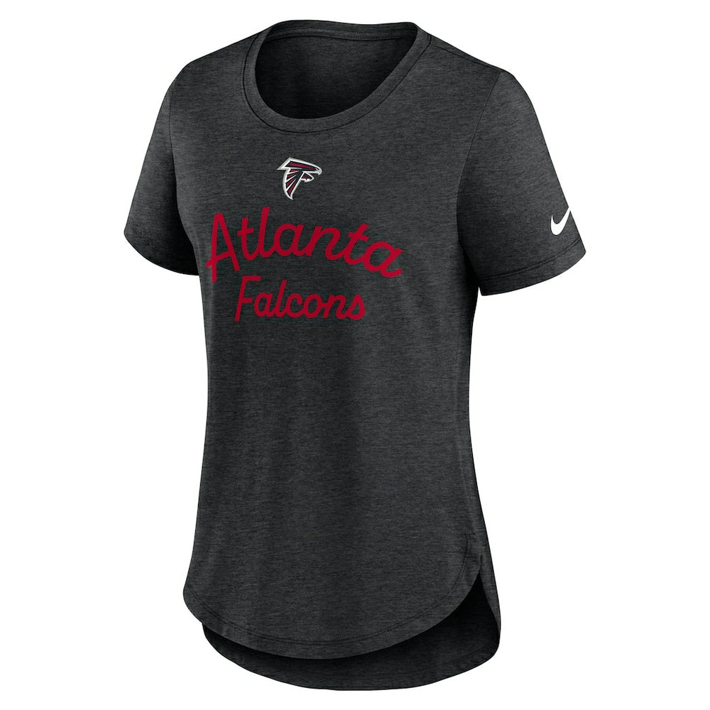 Atlanta Falcons Women's Script Tri-Blend T-Shirt - Black | Nike discount