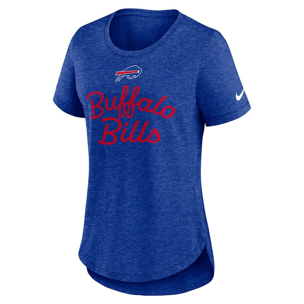 Buffalo Bills Women's Script Tri-Blend T-Shirt - Royal | Nike discount