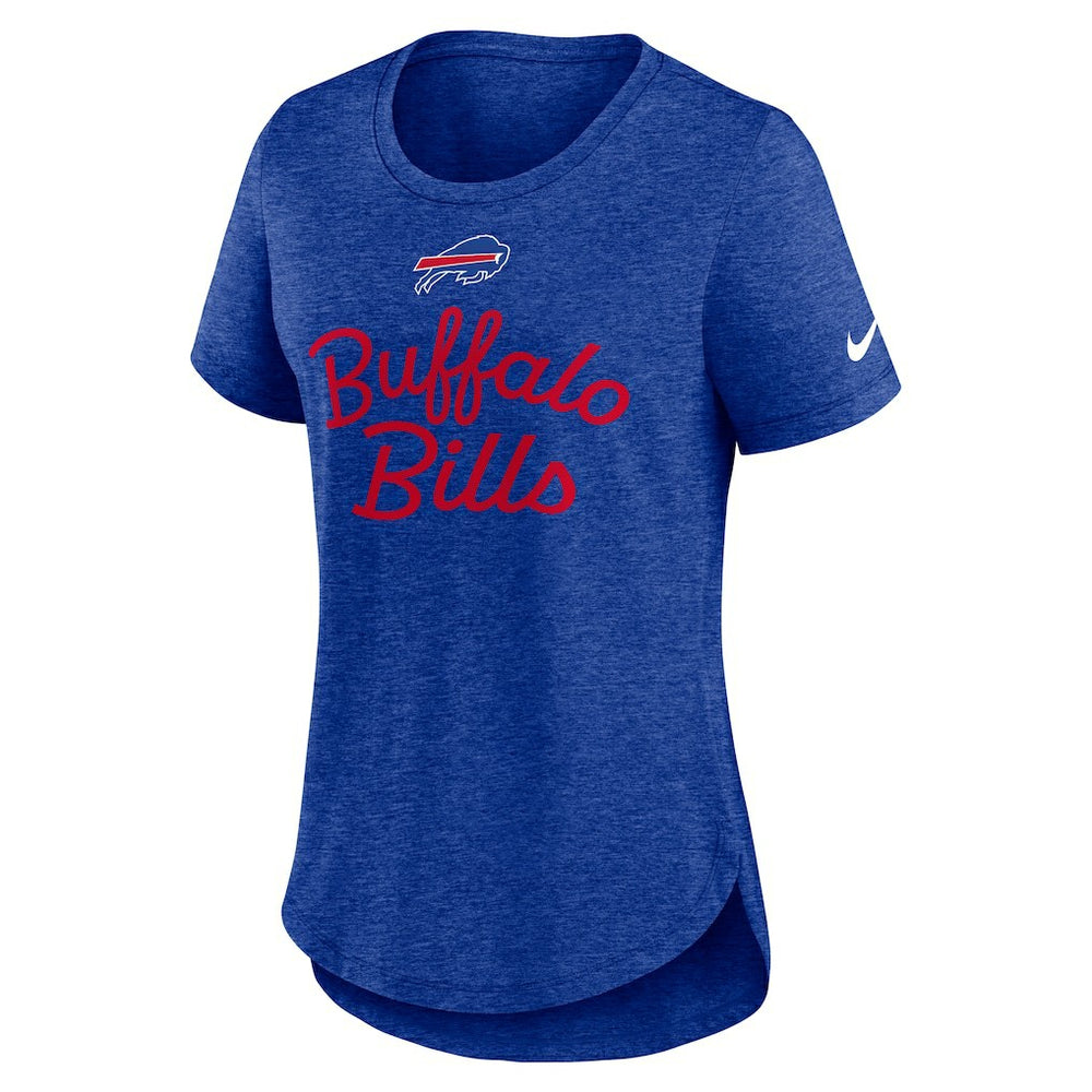 Buffalo Bills Women's Script Tri-Blend T-Shirt - Royal | Nike discount