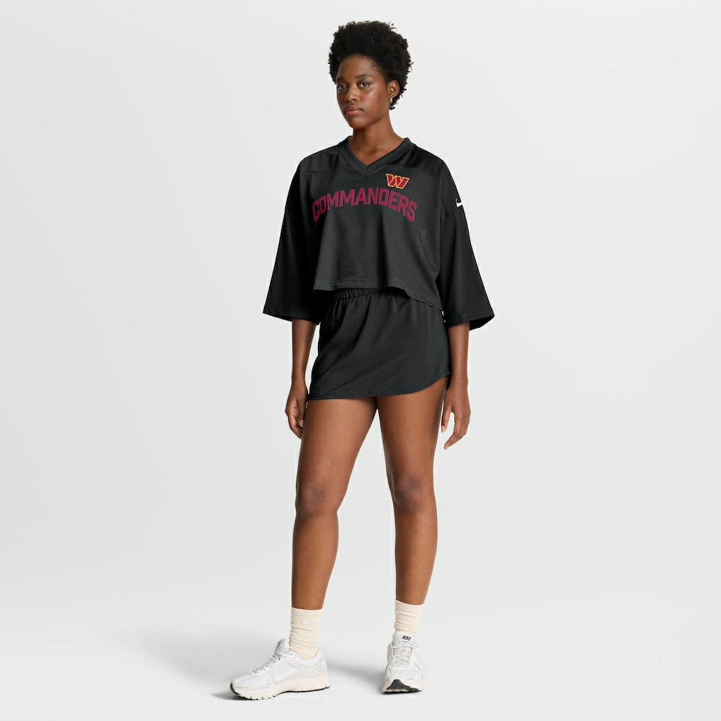 Washington Commanders Women's Primetime Cropped Mesh Dri-FIT Fashion Jersey - Black | Nike sale