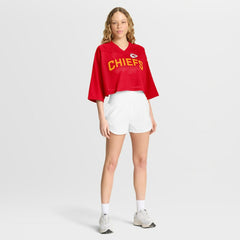 Kansas City Chiefs Women's Primetime Cropped Mesh Dri-FIT Fashion Jersey - Red | Nike sale