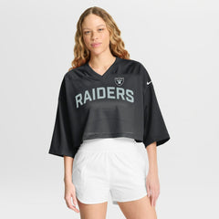 Las Vegas Raiders Women's Primetime Cropped Mesh Dri-FIT Fashion Jersey - Black | Nike sale
