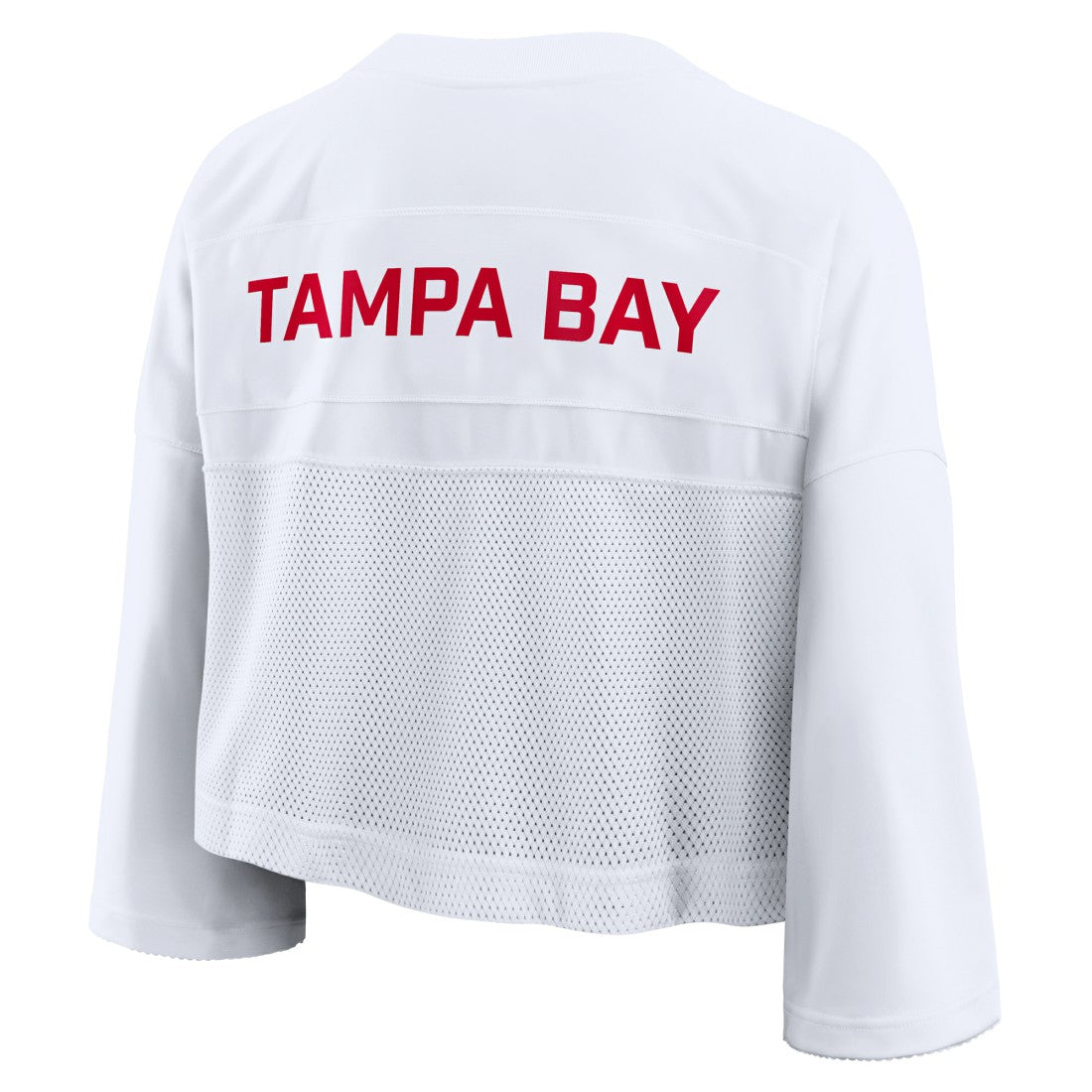 Tampa Bay Buccaneers Women's Primetime Cropped Mesh Dri-FIT Fashion Jersey - White | Nike discount