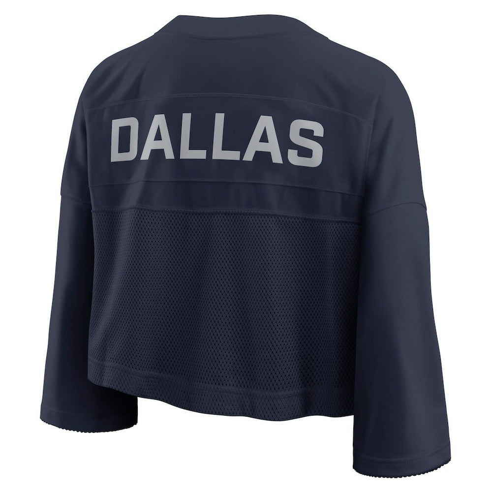 Dallas Cowboys Women's Primetime Cropped Mesh Dri-FIT Fashion Jersey - Navy | Nike online