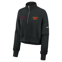 Washington Commanders Women's Primetime Phoenix Half-Zip Sweatshirt - Black | Nike outlet
