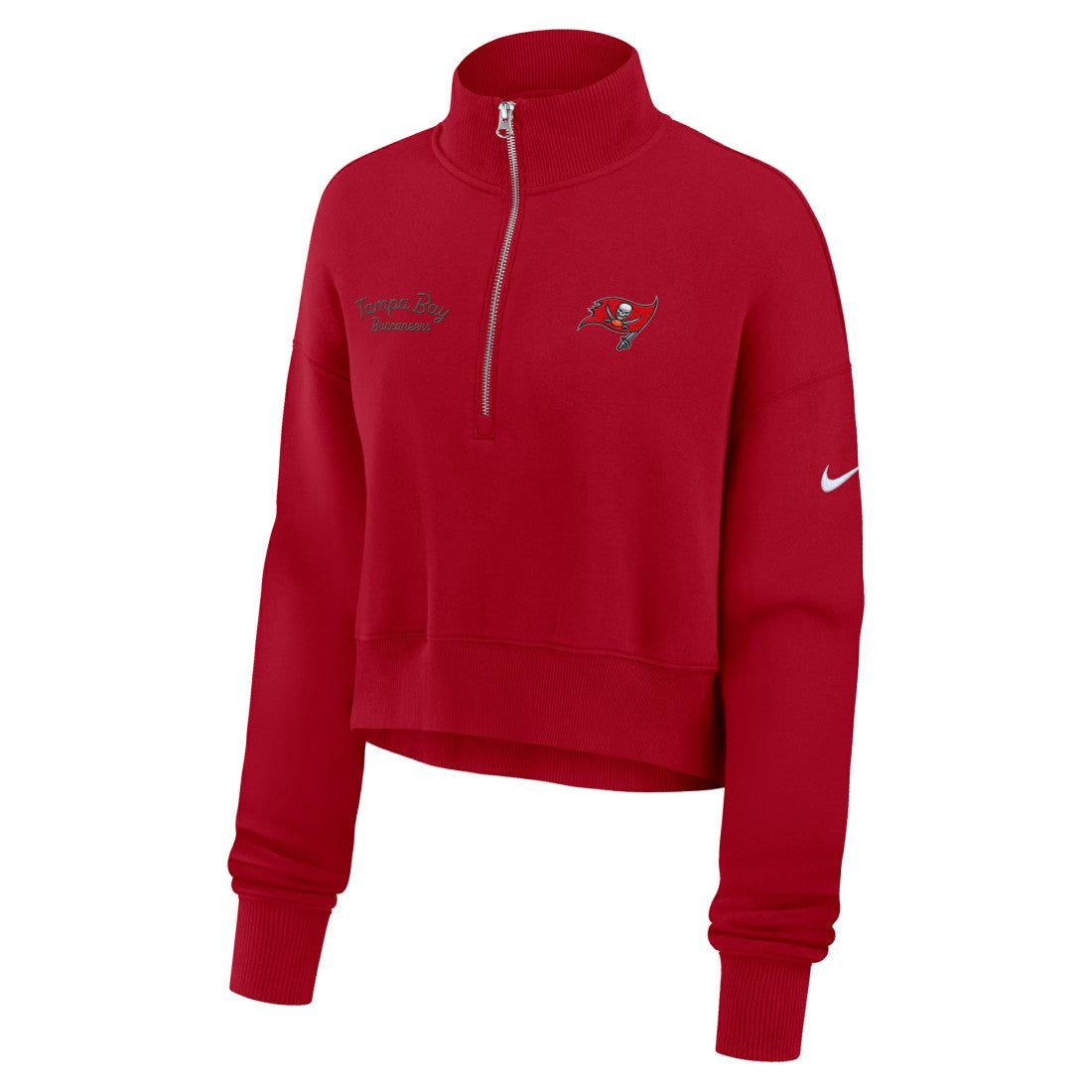 Tampa Bay Buccaneers Women's Primetime Phoenix Half-Zip Sweatshirt - Red | Nike cheap