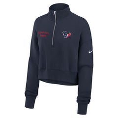 Houston Texans Women's Primetime Phoenix Half-Zip Sweatshirt - Navy | Nike sale