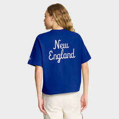 New England Patriots Women's Rewind Pocket Boxy T-Shirt - Royal | Nike sale