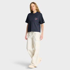 Houston Texans Women's Rewind Pocket Boxy T-Shirt - Navy | Nike on sale