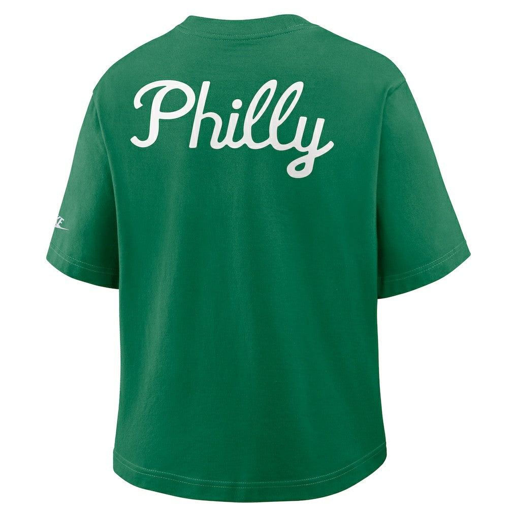 Philadelphia Eagles Women's Rewind Pocket Boxy T-Shirt - Kelly Green | Nike sale