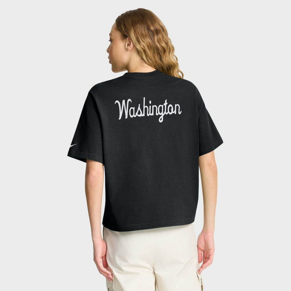Washington Commanders Women's Rewind Pocket Boxy T-Shirt - Black | Nike discount