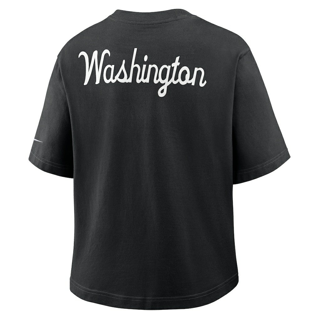 Washington Commanders Women's Rewind Pocket Boxy T-Shirt - Black | Nike discount