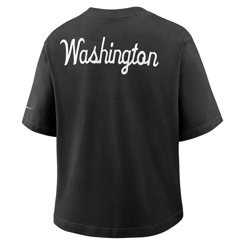 Washington Commanders Women's Rewind Pocket Boxy T-Shirt - Black | Nike discount
