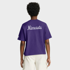 Minnesota Vikings Women's Rewind Pocket Boxy T-Shirt - Purple | Nike on sale