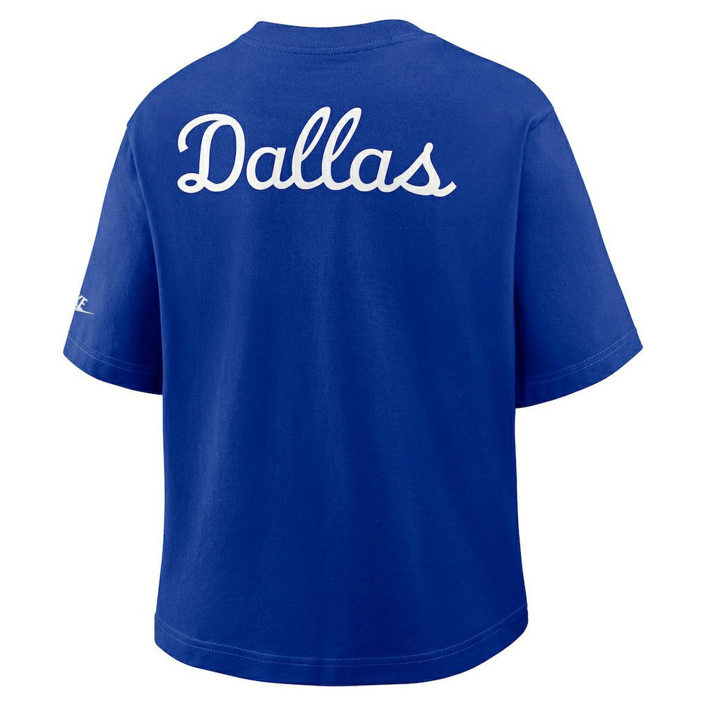 Dallas Cowboys Women's Rewind Pocket Boxy T-Shirt - Royal | Nike on sale