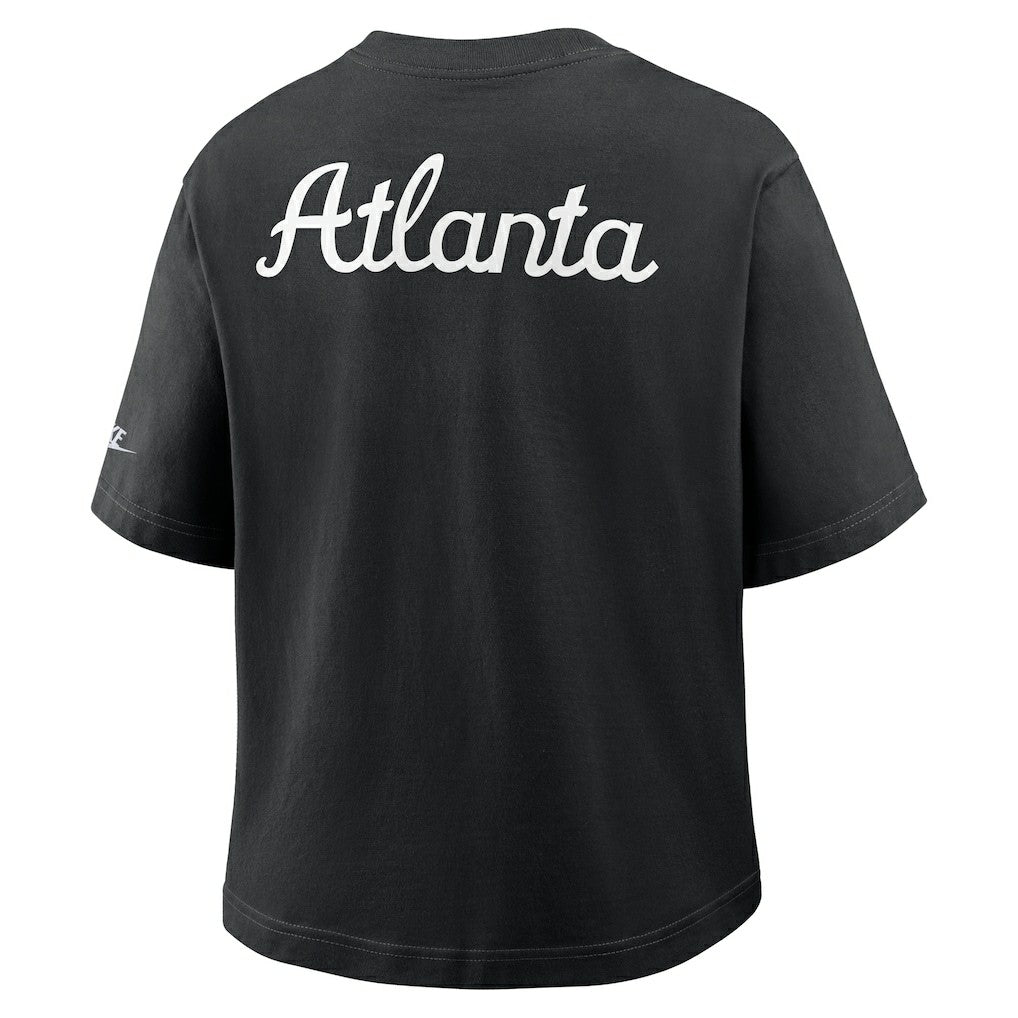 Atlanta Falcons Women's Rewind Pocket Boxy T-Shirt - Black | Nike for sale