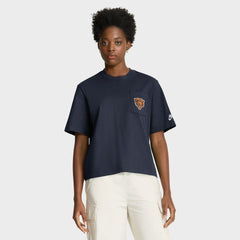 Chicago Bears Women's Rewind Pocket Boxy T-Shirt - Navy | Nike cheap