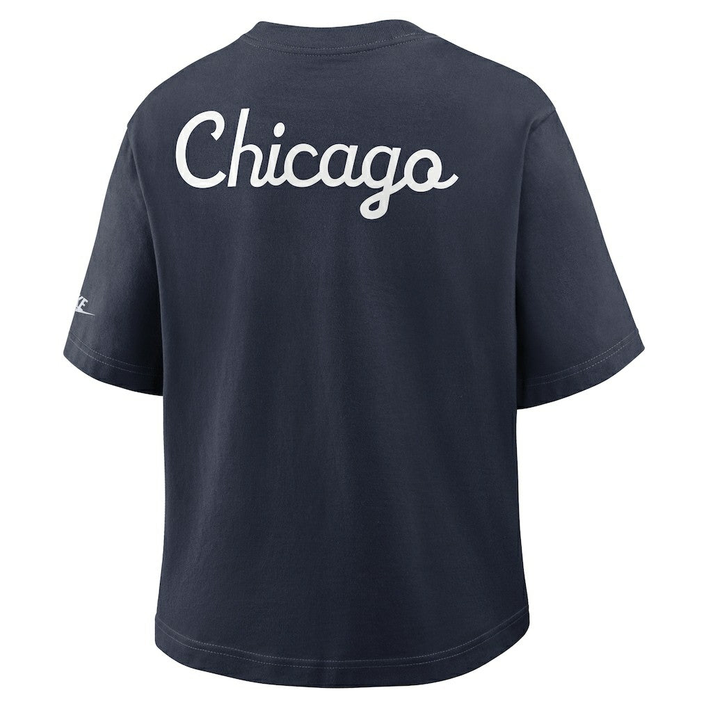 Chicago Bears Women's Rewind Pocket Boxy T-Shirt - Navy | Nike cheap