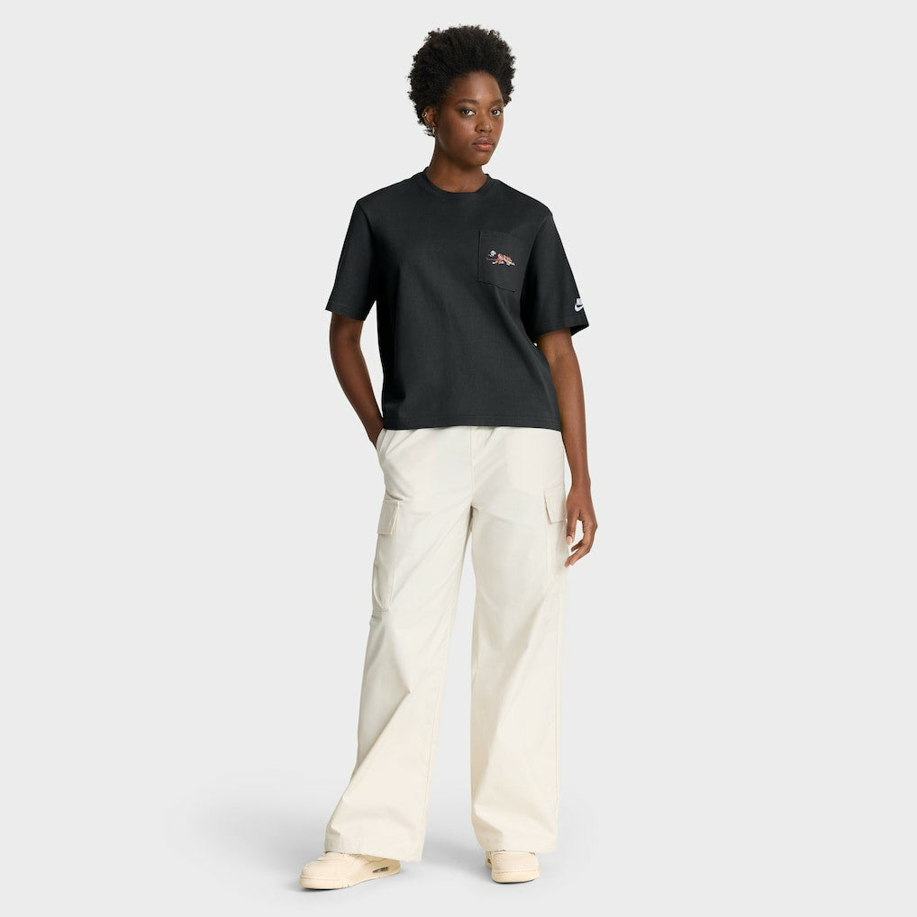 Cincinnati Bengals Women's Rewind Pocket Boxy T-Shirt - Black | Nike sale