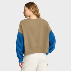 Detroit Lions Women's Oversized Rewind Pullover Sweatshirt - Tan | Nike sale