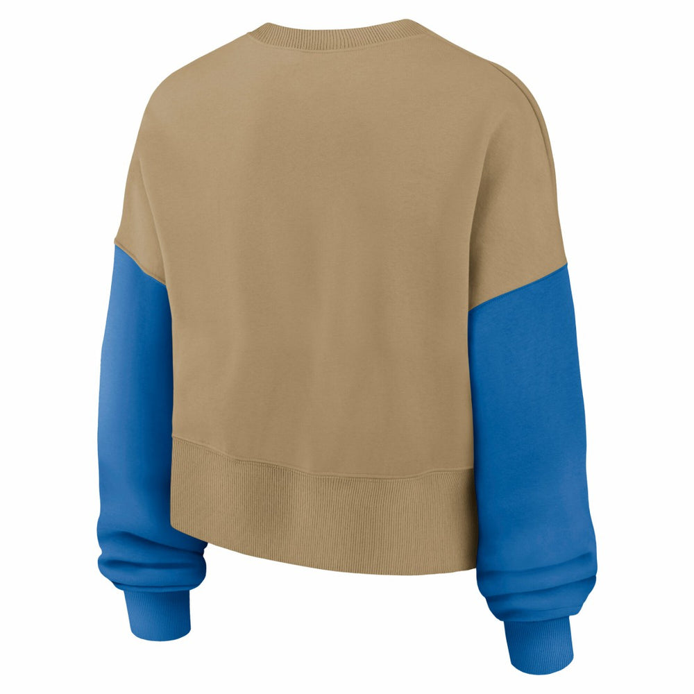 Detroit Lions Women's Oversized Rewind Pullover Sweatshirt - Tan | Nike sale