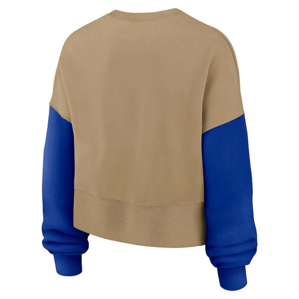 Dallas Cowboys Women's Oversized Rewind Pullover Sweatshirt - Tan | Nike on sale