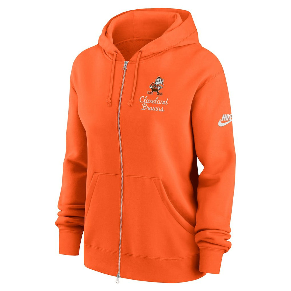 Cleveland Browns Women's Phoenix Rewind Full-Zip Hoodie - Orange | Nike sale