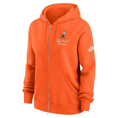 Cleveland Browns Women's Phoenix Rewind Full-Zip Hoodie - Orange | Nike sale