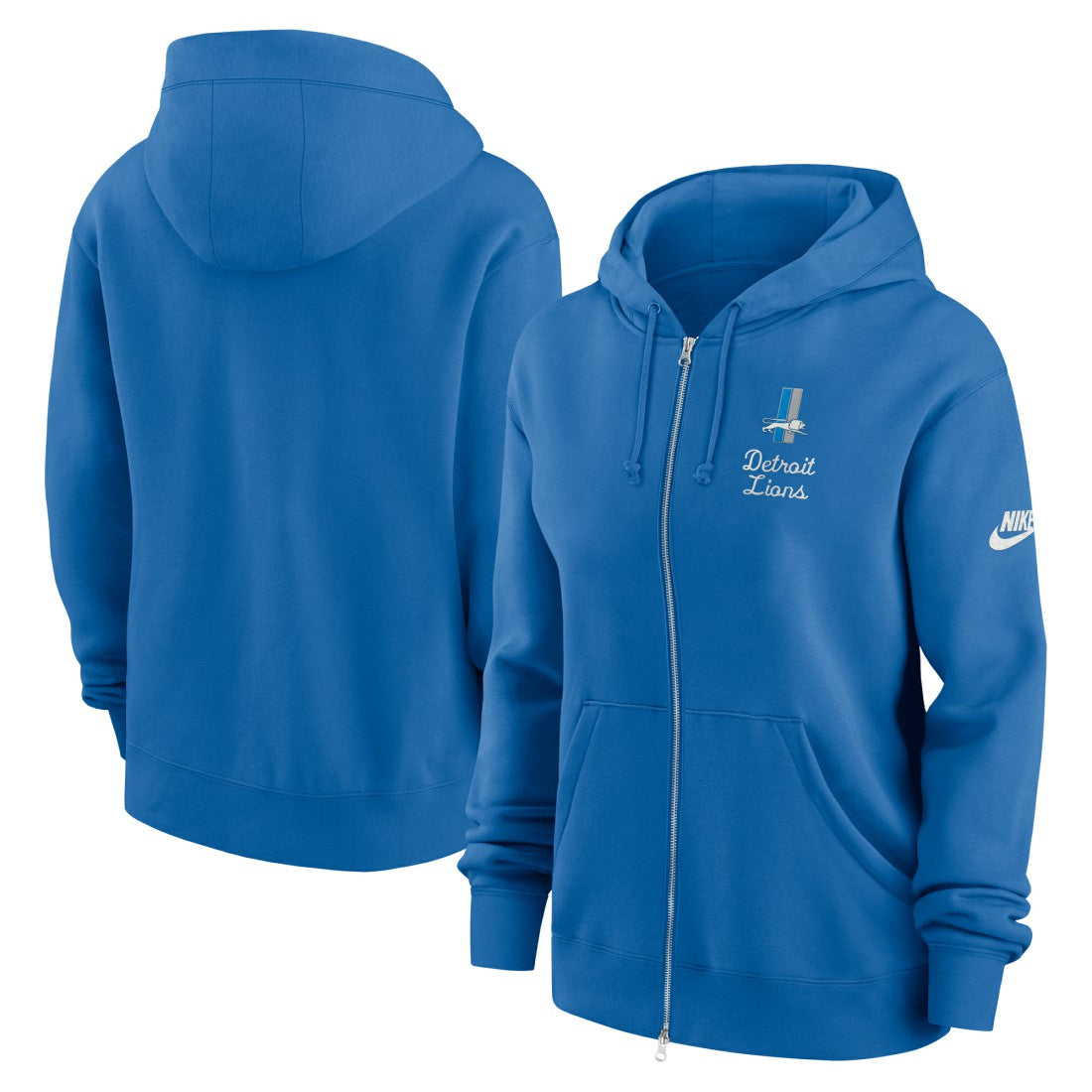 Detroit Lions Women's Phoenix Rewind Full-Zip Hoodie - Blue | Nike discount