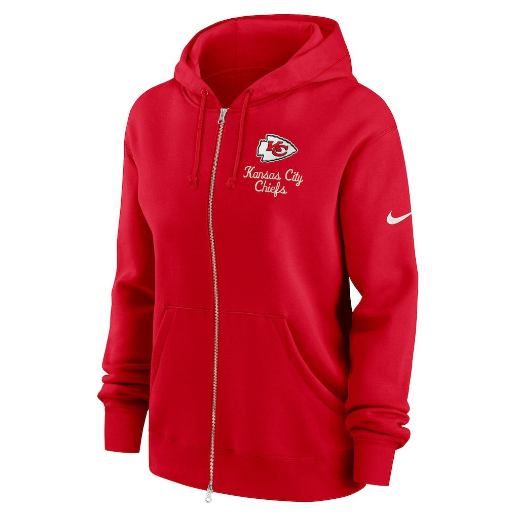 Kansas City Chiefs Women's Phoenix Rewind Full-Zip Hoodie - Red | Nike discount