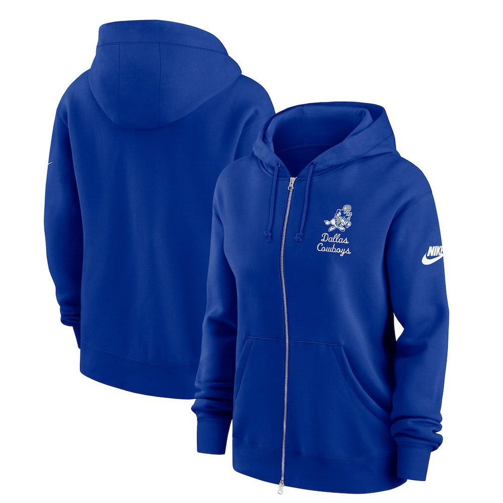 Dallas Cowboys Women's Phoenix Rewind Full-Zip Hoodie - Navy | Nike cheap